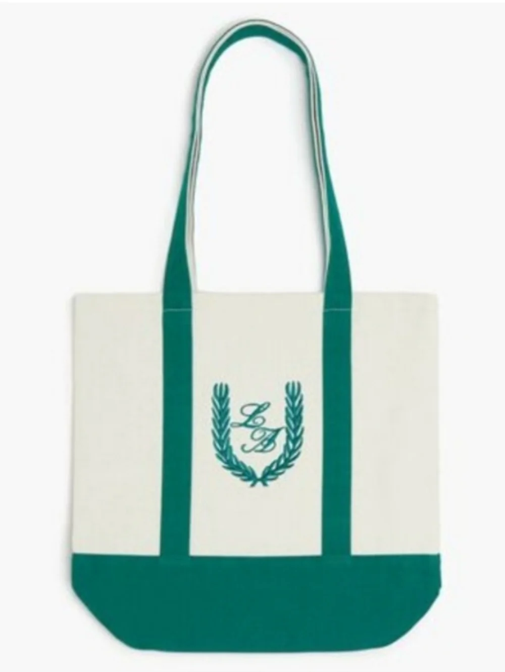 🆕️ Forever 21 Two Tone Embroidered LA Tote Bag